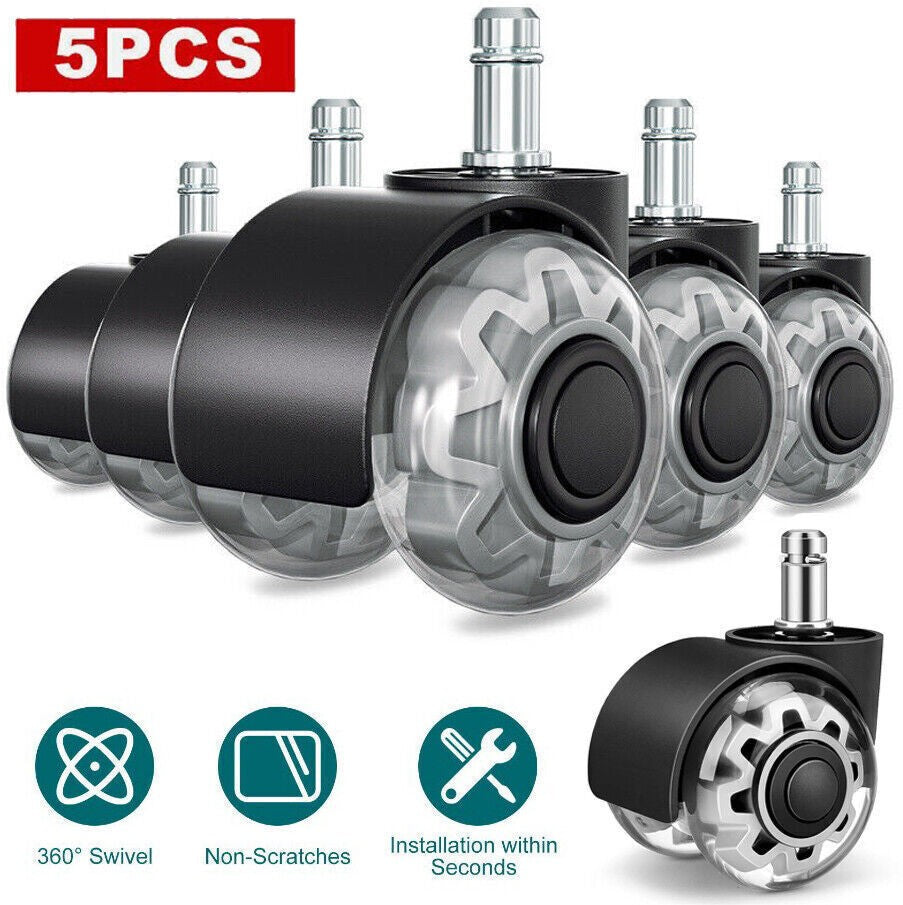 5pcs Rotatable Casters For Home Office Chair Wheels Replacement Universal wheel