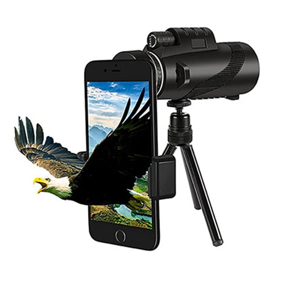80X100 Monoculars High Power Telescope With Smartphone Clip And Tripod For Trave
