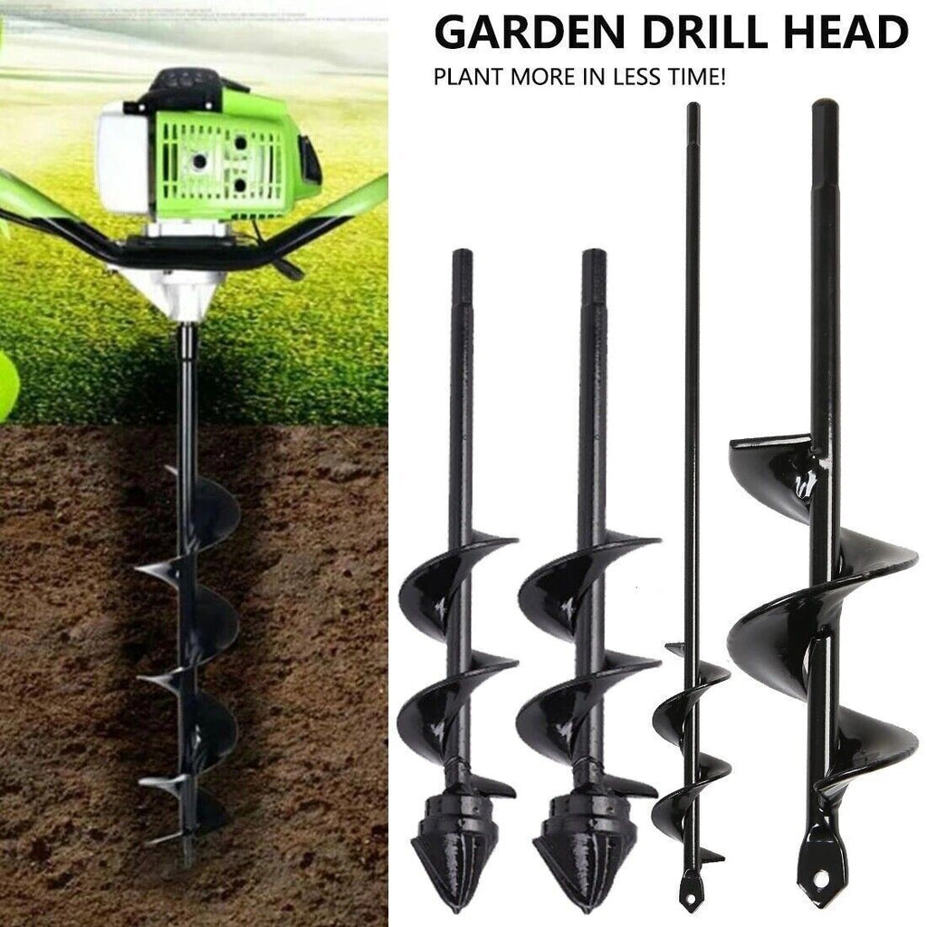 Auger Spiral Drill Bit Post Hole Digger Fence Borer Garden Yard Planting Tool
