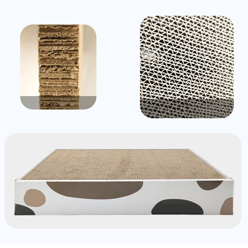 Heavy Duty Corrugated Cardboard 3 In 1 Kitten Scratching Board Cat Box