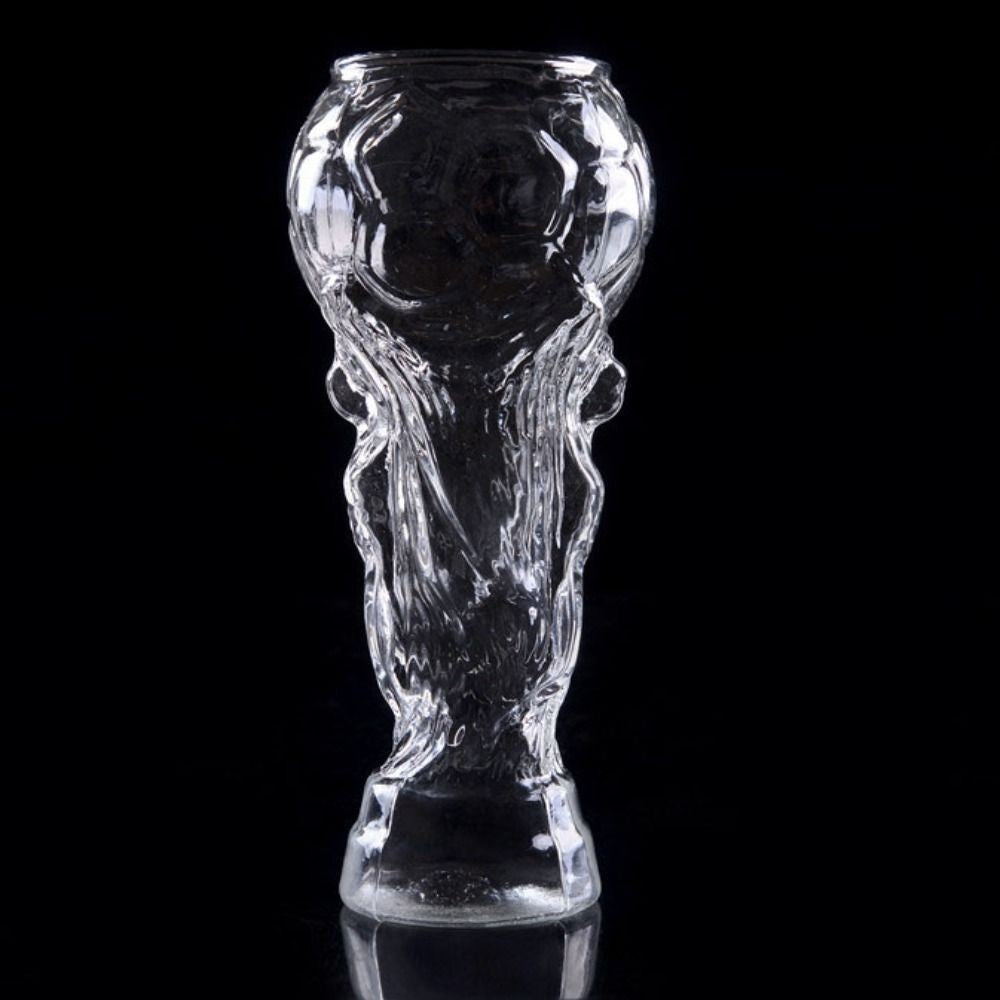 Football Trophy Beer Glass Cup 450 World Cup Shape Pint Bar Drinking Mug