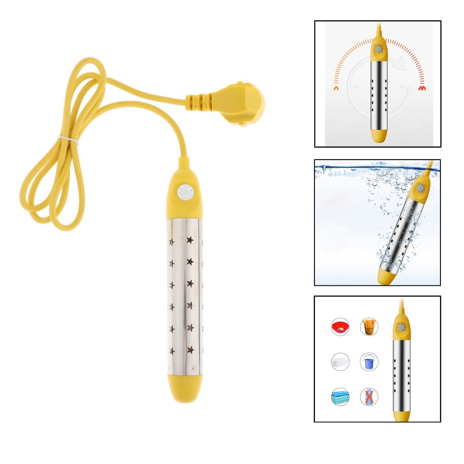2000 - 2500W 220V Electric Immersion Water Heater Boiler Water Heating Portable