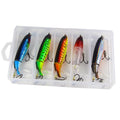 5Pcs/set Whopper Plopper Bass Floating Lures Fishing Rotating TailTopwater Lure