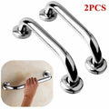 2X Safety Grab Bar Bathroom Support Handle Steel Bath Toilet Hand Rail 40cm