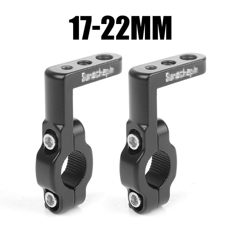 2X Motorcycle Headlight Mount Bracket Clamp Holder 17-22mm Tube Bar