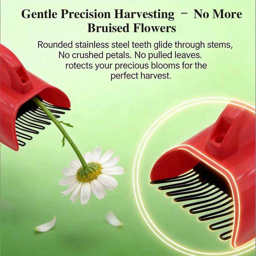Chamomile Harvester, 2026 New Berry Pickers and Rakes with Metallic Comb