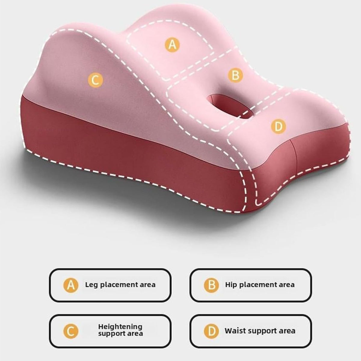 Butt Cushion for Couples,Couples Pillow for Intimacy,Memory Foam Wedge Pillow