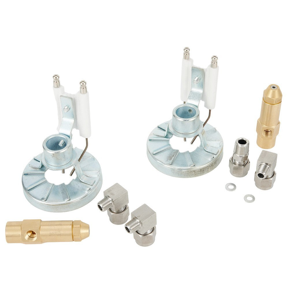 Waste Oil Burner Nozzle Siphon Air Atomizing Spray Nozzle Electrode  0.5-2.0mm.