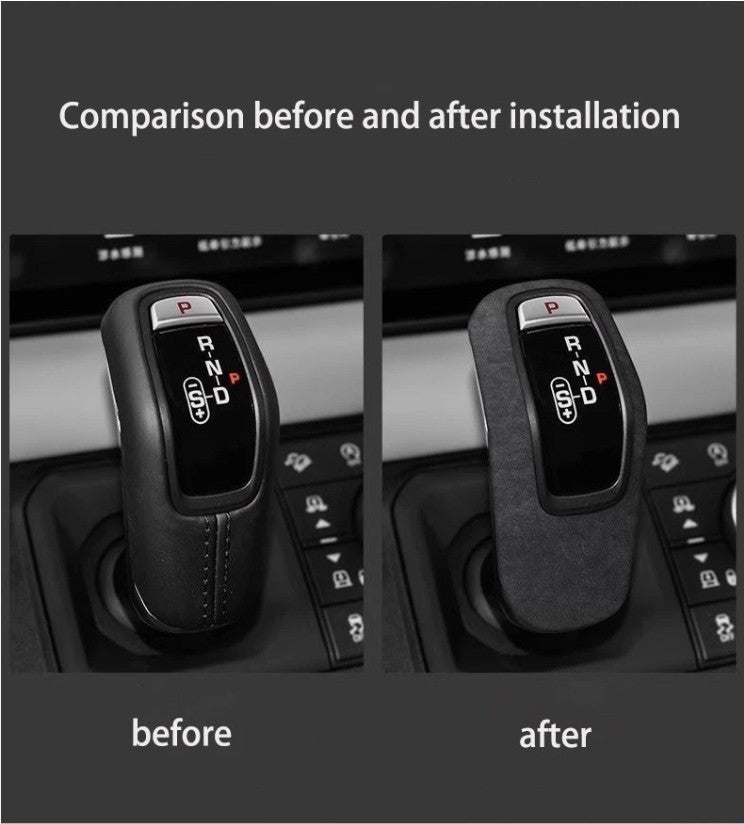 Suede Gear Shift Knob Cover Accessories Trim For Land Rover Defender 2020-2025