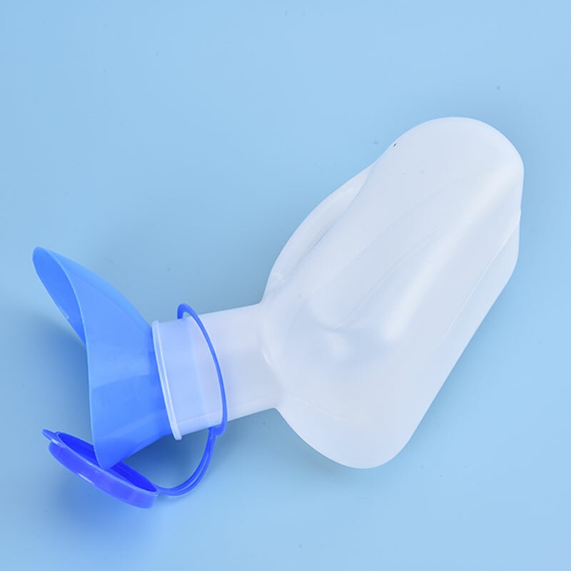1000ml Urinal Long Neck Incontinence Bottle for Unisex Clear Lid Plastic sh