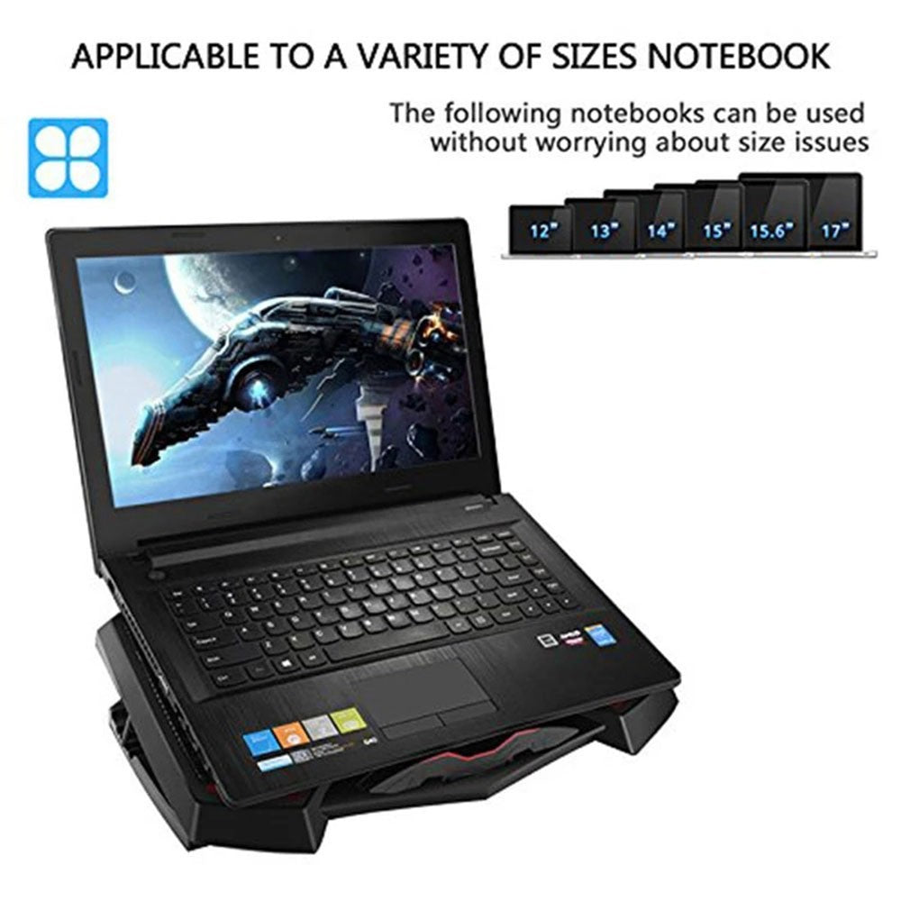 Laptop Cooling Pad Laptop Stand with 3 Cooling Quiet Fans for 12-17" Laptops