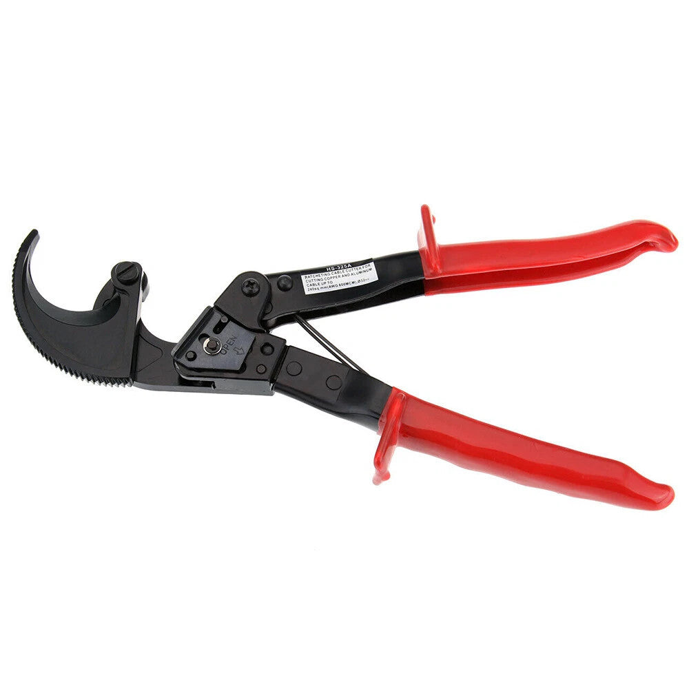240mm² Capacity Ratchet Wire Stripping Cutting Pliers Heavy Duty Cable Hand Tool