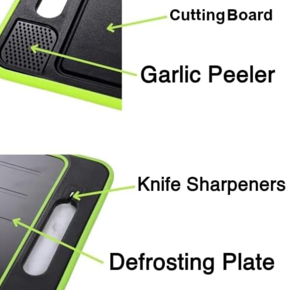 4 in 1 Thawing Tray and Cutting Board for Fast Defrosting Kitchen Tool UK
