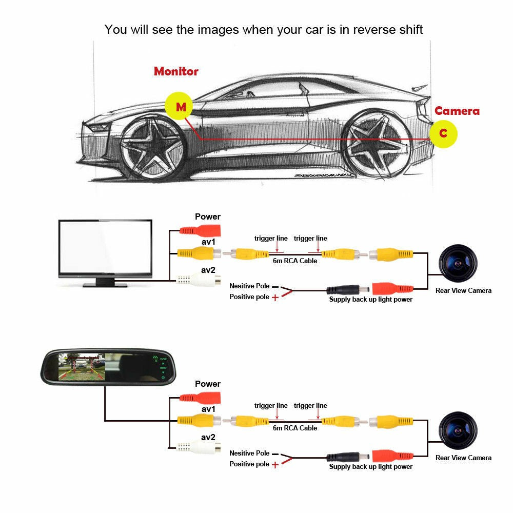 Car Trunk Handle Rear View Reverse Camera CCD Parking for Ford Mondeo 2015-2017