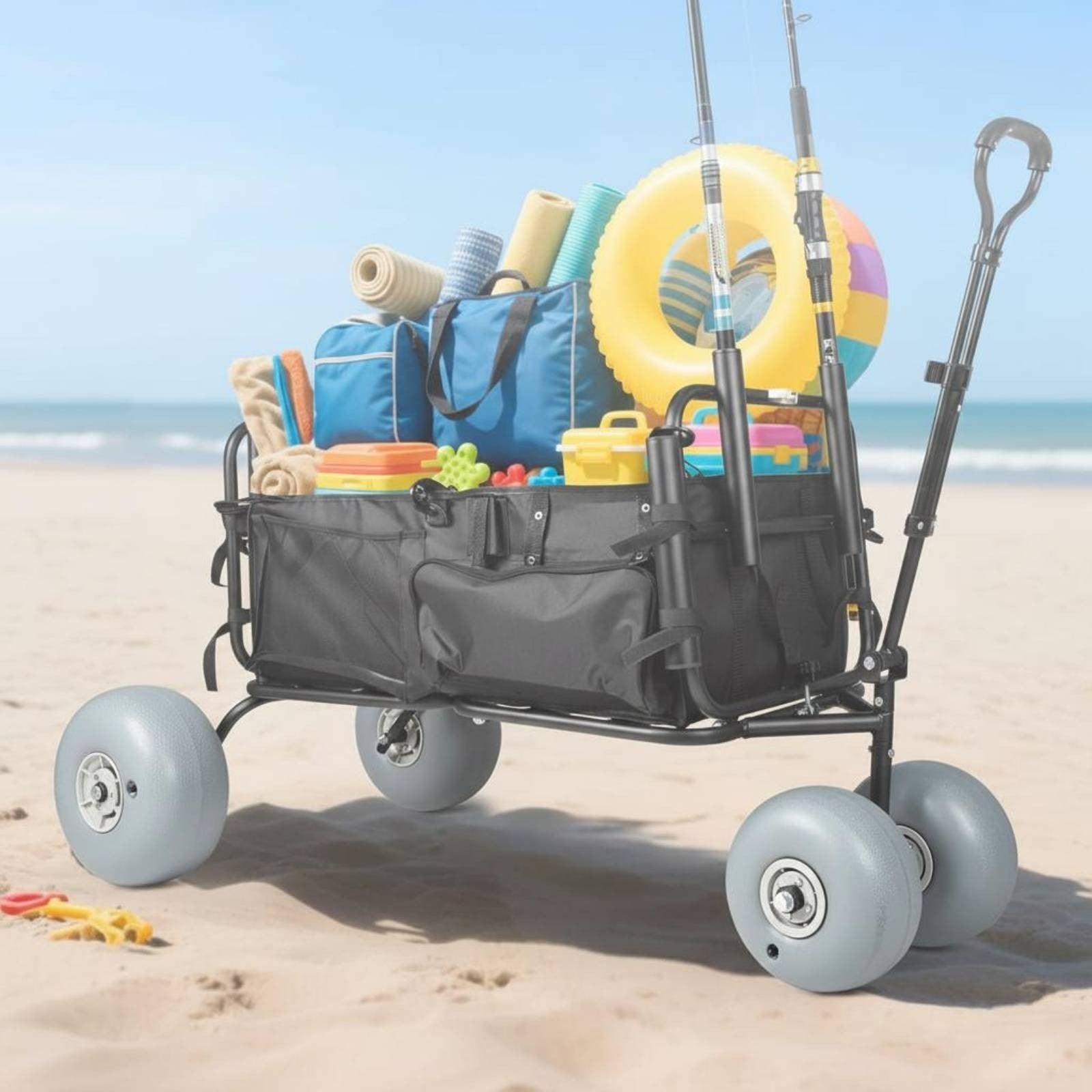 PU Beach Wheel Easy to Inflate Beach Vehicle Wheel Wear-Resistant