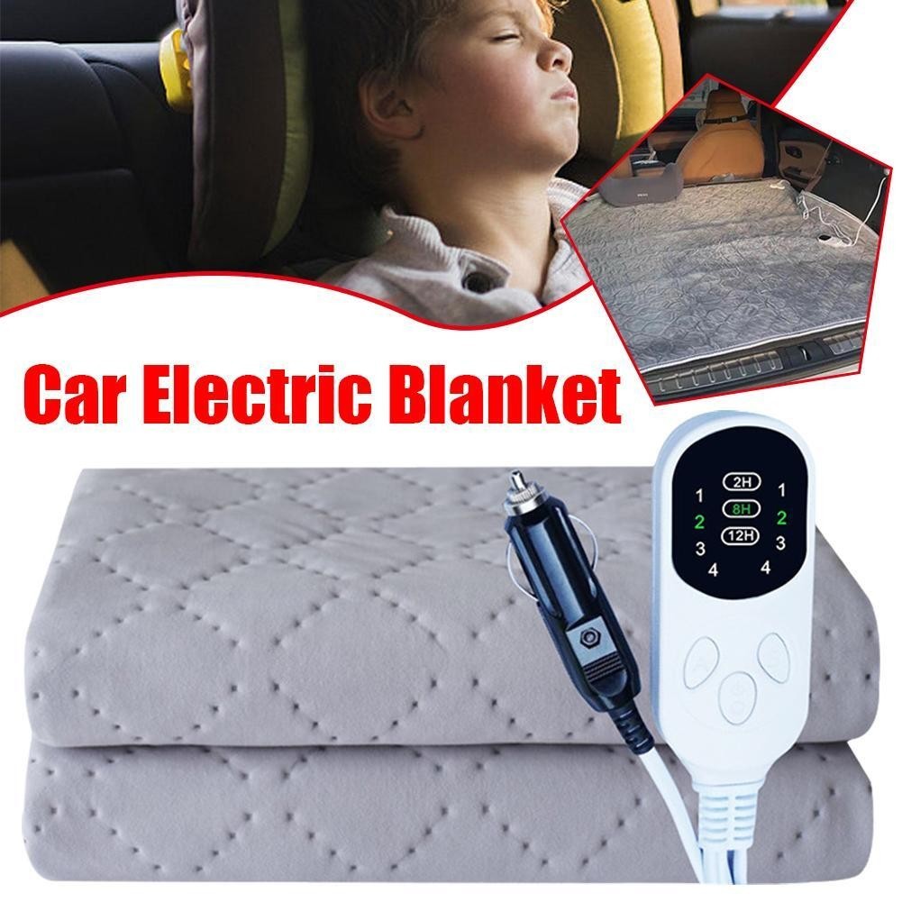 12V Car Electric Blanket Plush Thicker Heater Heated Mattress Thermostat ﻿UK