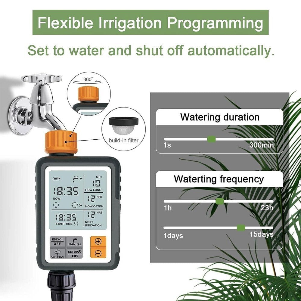 Water Timer Automatic Irrigation watering System Programmable Garden Sprinkler