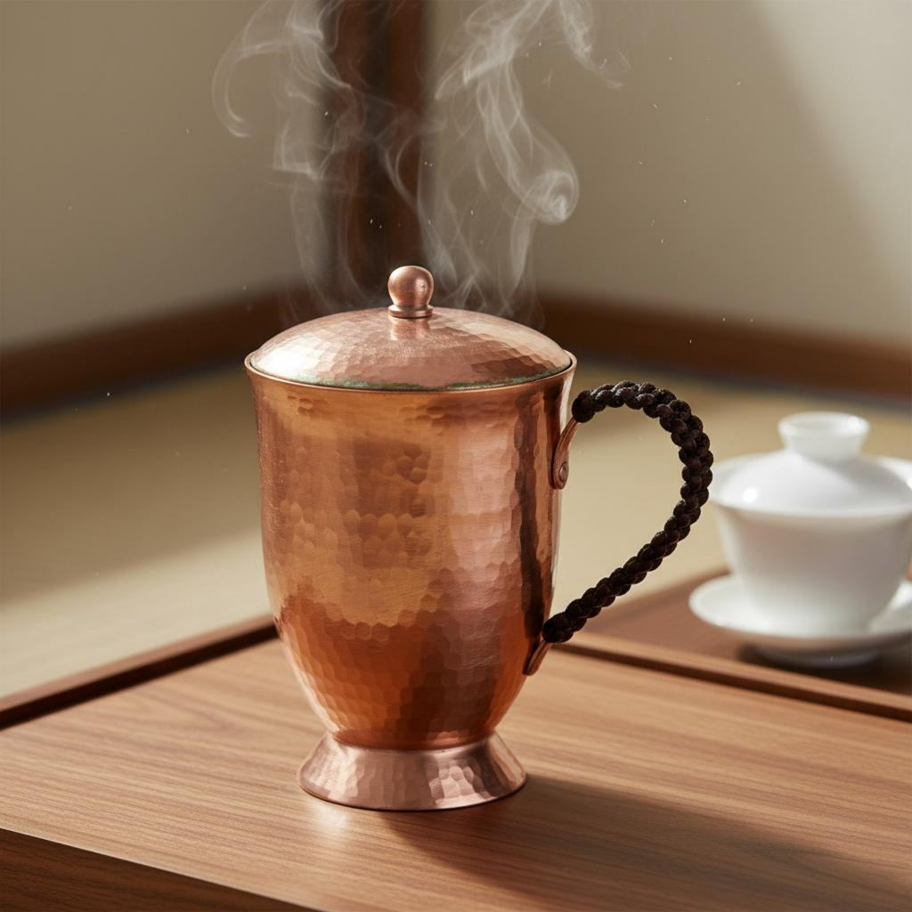 Copper Beer Mug Handmade Copper Mug Long-Lasting for Tea Time
