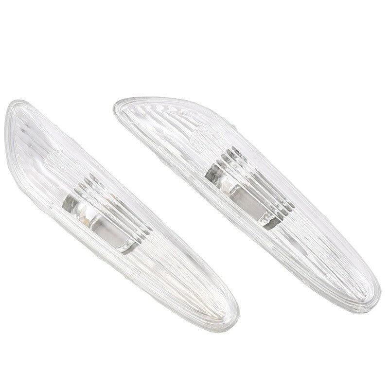 2x Clear Lens Side Indicator Repeater Light For BMW 5-Series E60E612004-2009