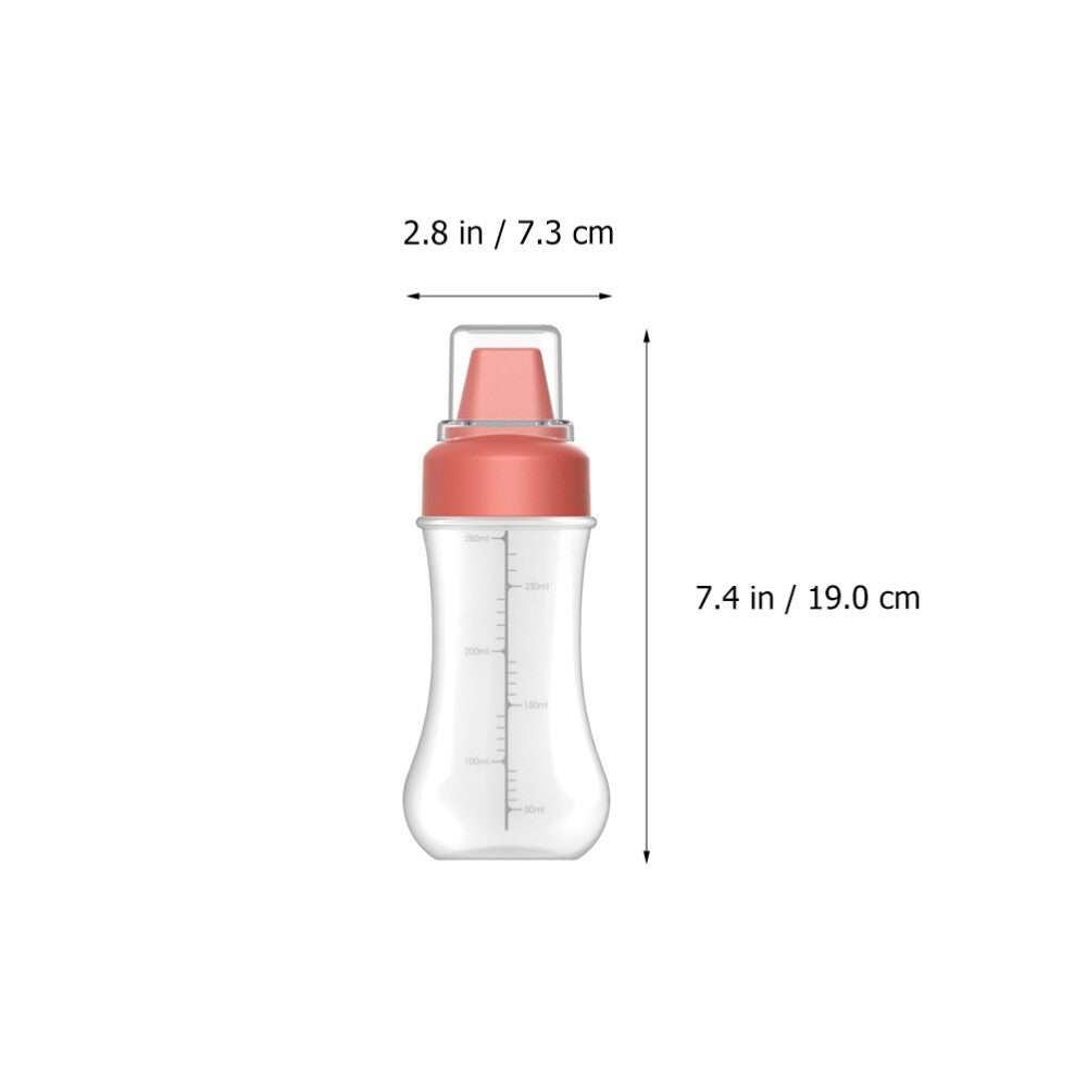 3 Pcs 350ml Plastic Squeeze Bottles For Oil Sauce Condiment Dispense