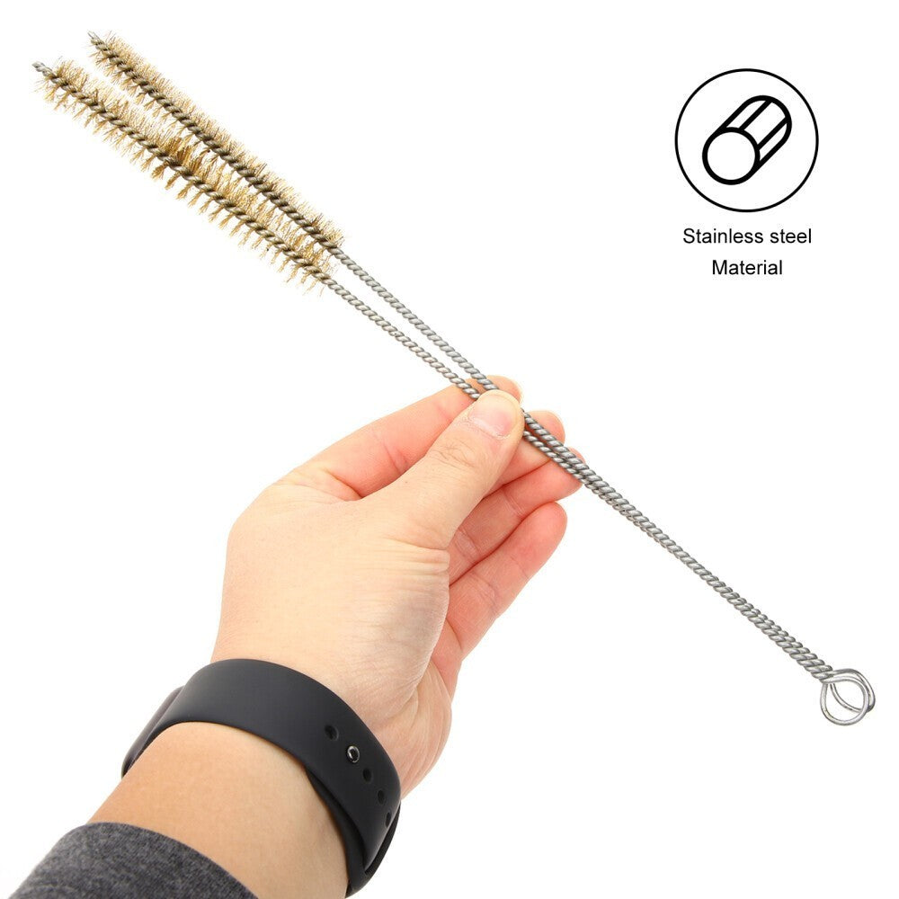 10pcs Wire Bore Brushes Stainless Steel Wire Brushes Pipe Hole Cleaning Brush