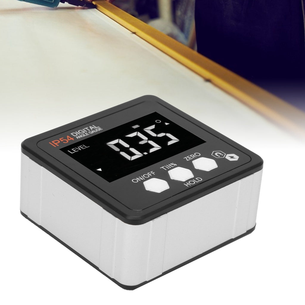 Digital Angle Gauge LCD Protractor Inclinometer Inclination Box 4x90° IP54 FI