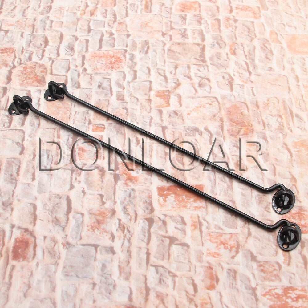 Stainless Steel Cabin Hook And Eye Latch Lock Shed Gate Door Catch Holder black