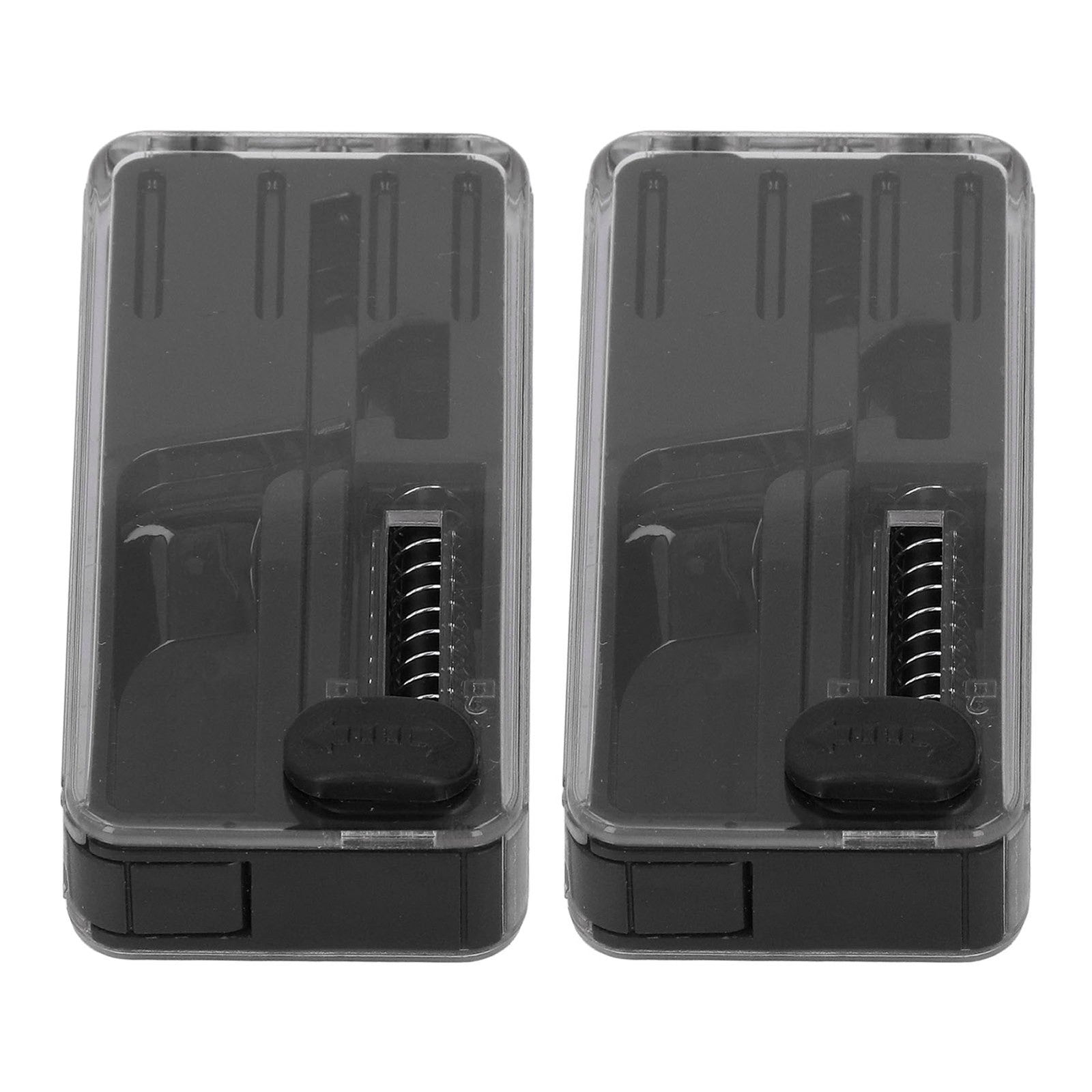 (Black)Crushball Dispenser 2 Pcs Cigarettes Apsules Dispenser Cigarette