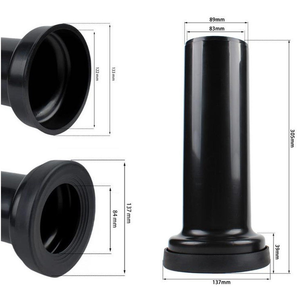 ABS PP 300mm Drain Pipe for Wall Mounted Toilets Compatible with Most Models