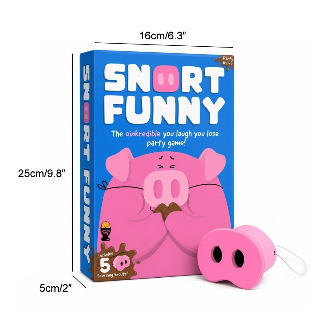 Funny The Oinkcredible You Laugh You Lose Party Game,2026 Pig Snout for Adults