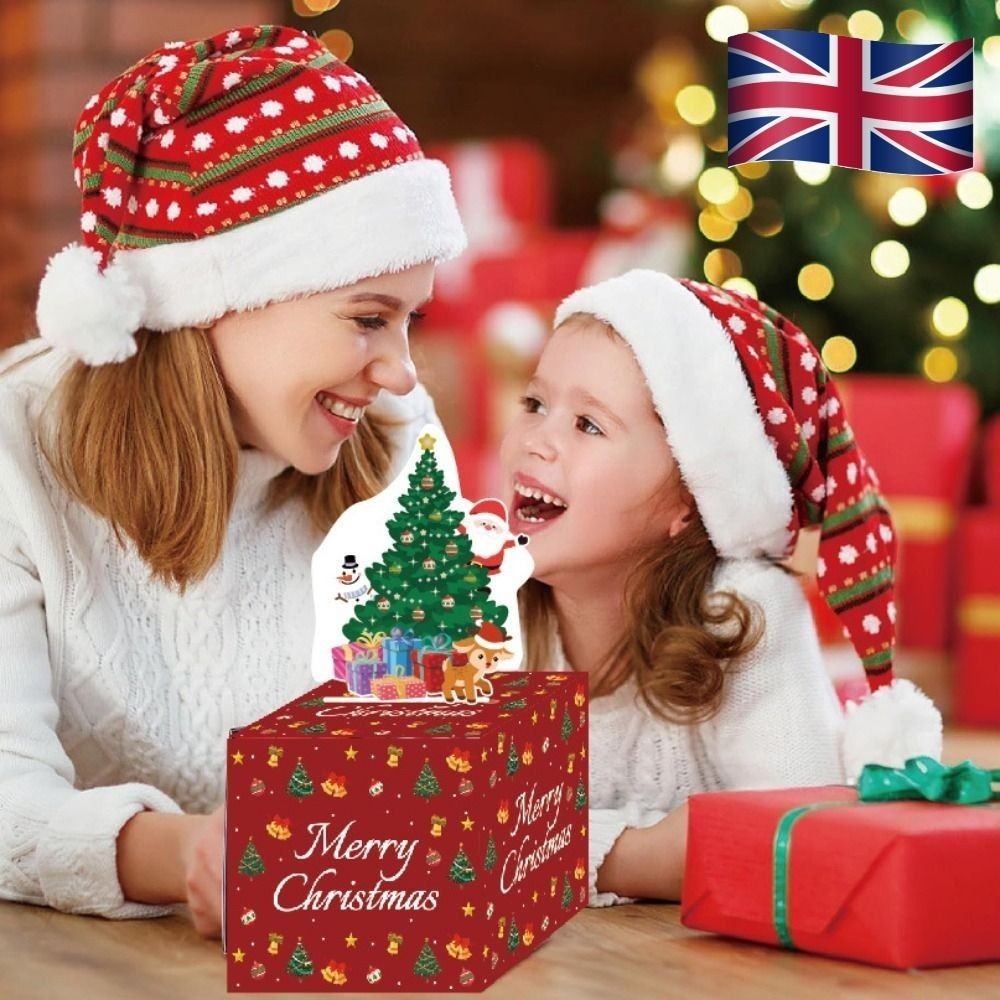 Christmas Cash Box Money Roll PullOut Box Surprise Cash Gift Box Party Decor