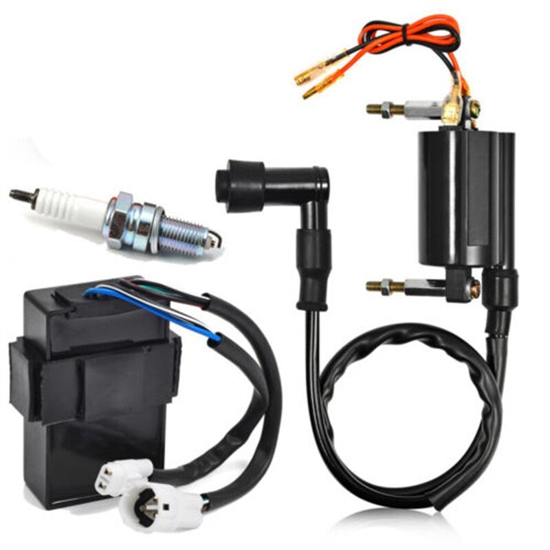 Ignition Coil CDI Spark Plug Kit For Kawasaki Bayou 300 KLF300C KLF300B 1988-04