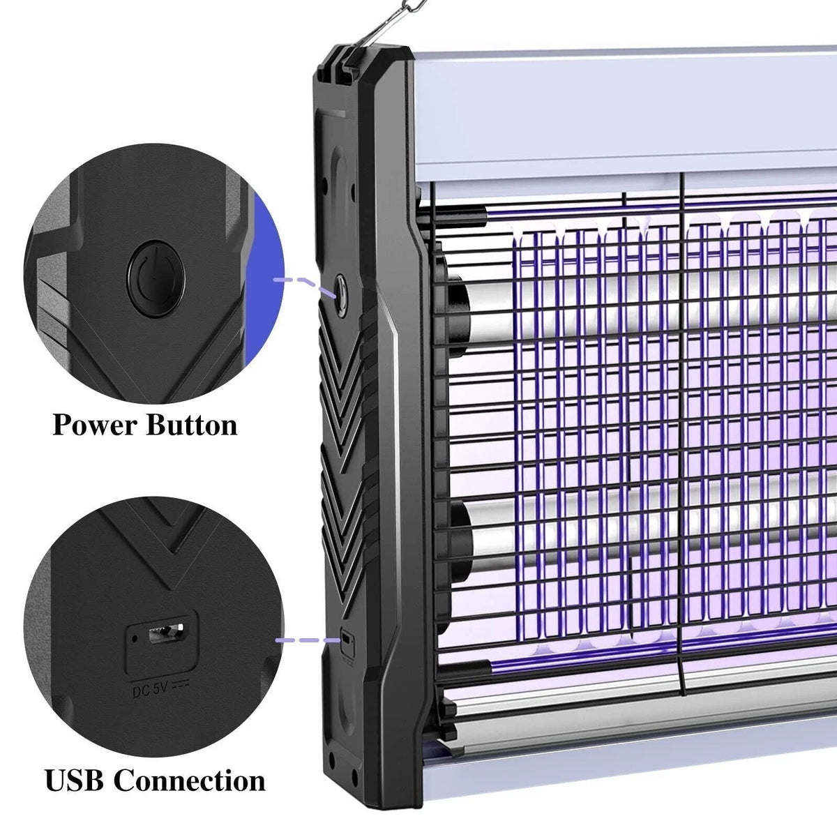 6W LED Bug Zapper Electric Insect Fly Killer Mosquito Pest Trap UV Indoor Lamp