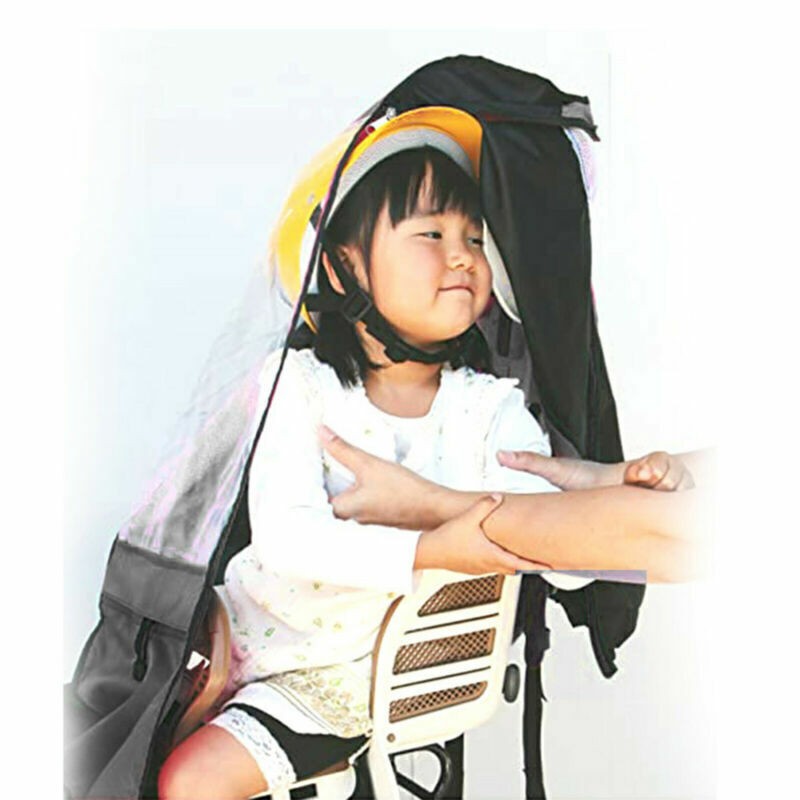 Child Bike Seat Rain Cover PVC Bicycle Rear Seat Canopy Cover