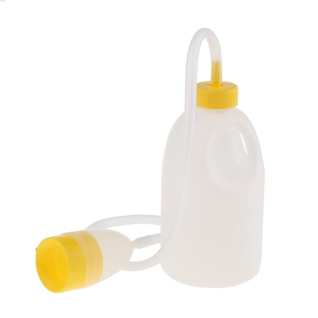 1700ml Reusable Male Bed Pee Urinal Bottle Night Drainage Container Set