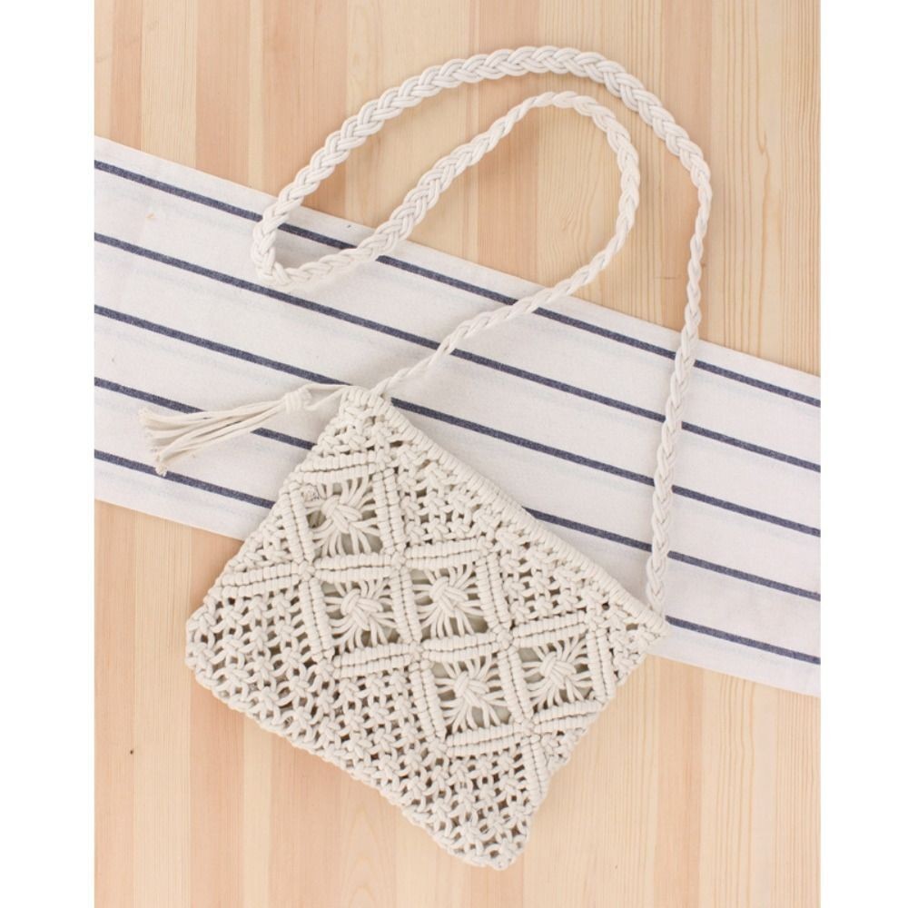 Straw Purse Summer Straw Beach Bag Crossbody Handbag Woven Bag Crochet Purses