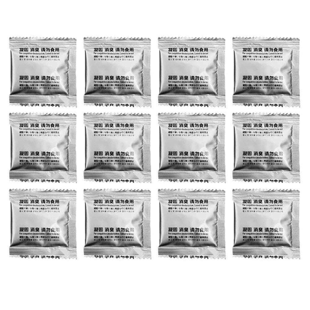 12pcs Poo Powder Camping Toilet Chemicals Eco Absorbent Gel Waste Deodorizing