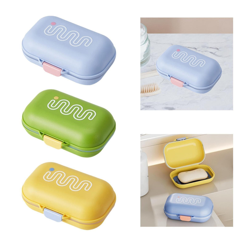 Soap Box with Lid Soap Box Holder Leakproof Soap Dish Travel Soap Container for