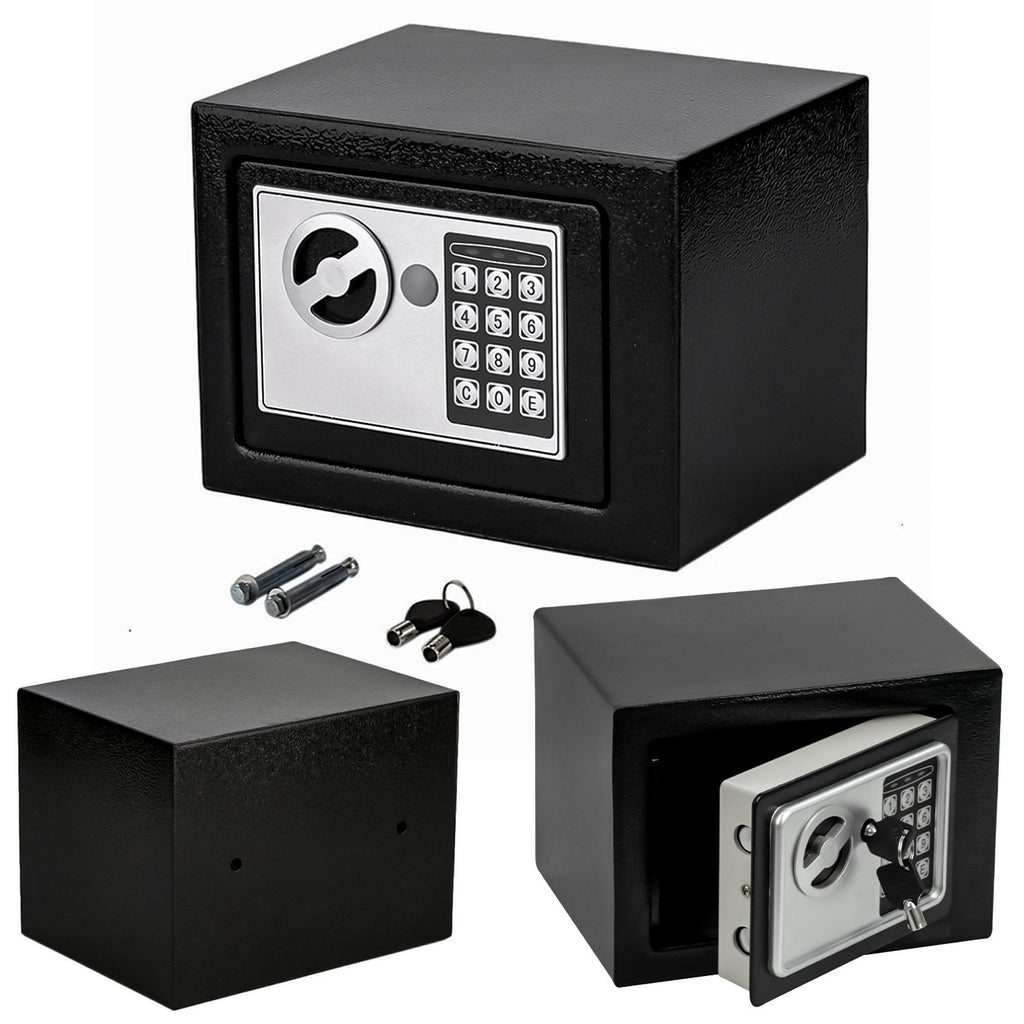 4.6L DIGITAL STEEL SAFE ELECTRONIC SECURITY HOME OFFICE MONEY CASH SAFETY BOX