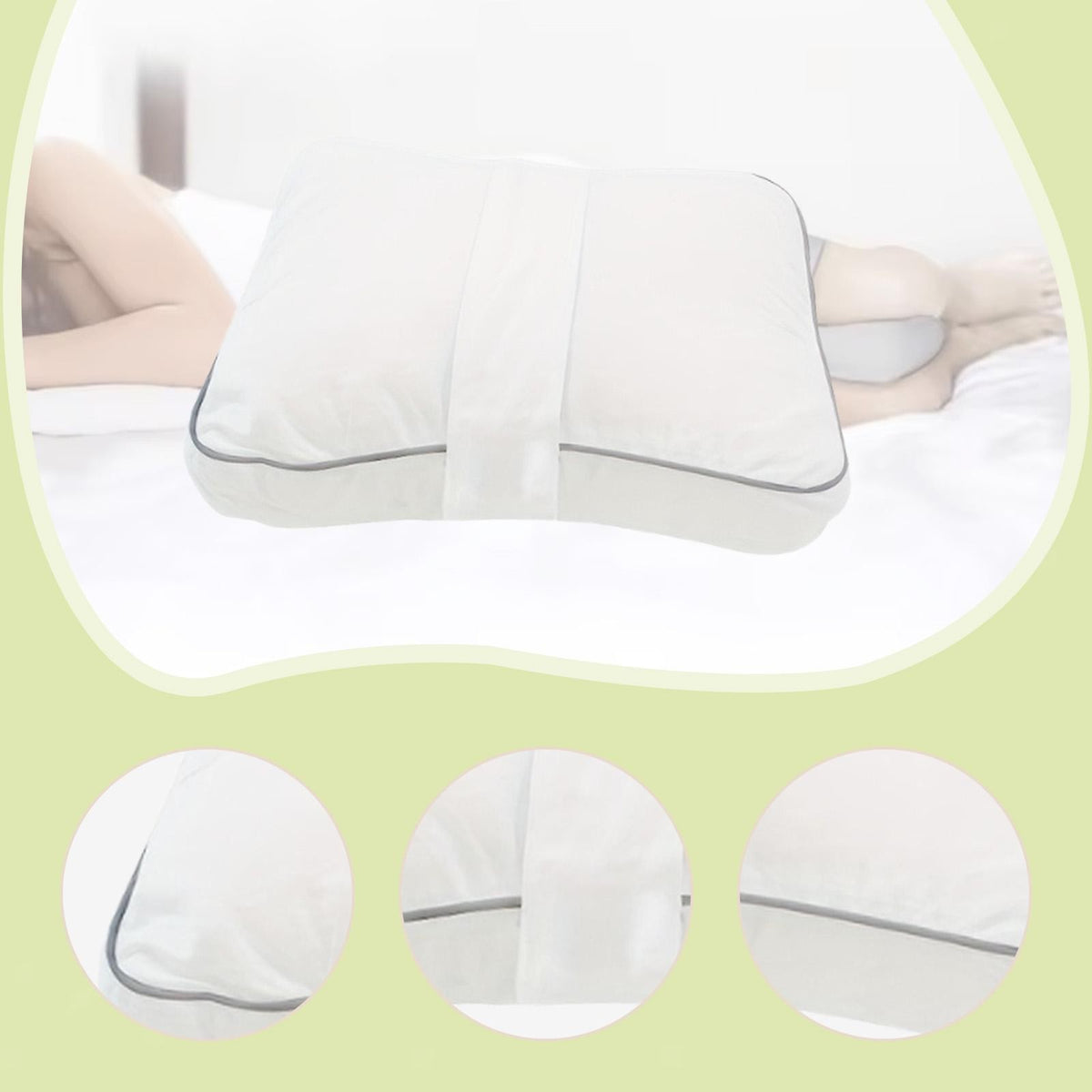 Under Knee Pillow Memory Foam Soft Sleep Pad for Women Men Home Use Gift