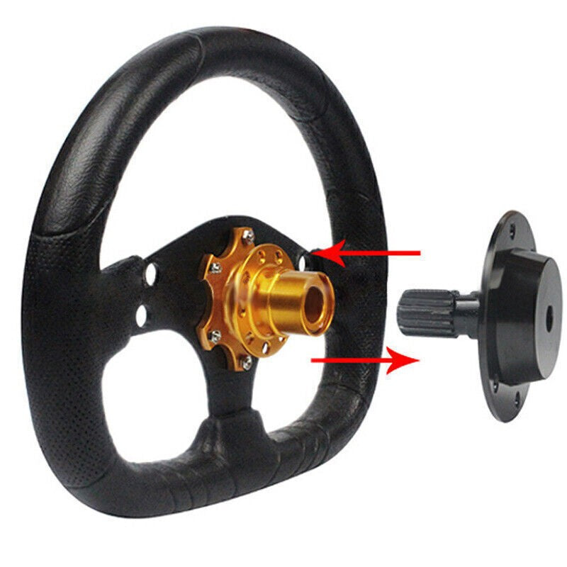 Universal Steering Wheel Quick Release HUB Racing Adapter Snap Off Boss Kit UK