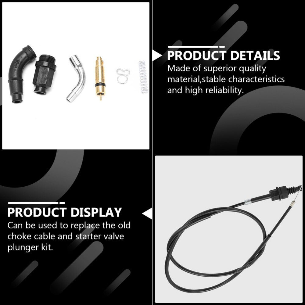 New Choke Cable Kit Manual Carburetor Motorcycle Plunger Universal