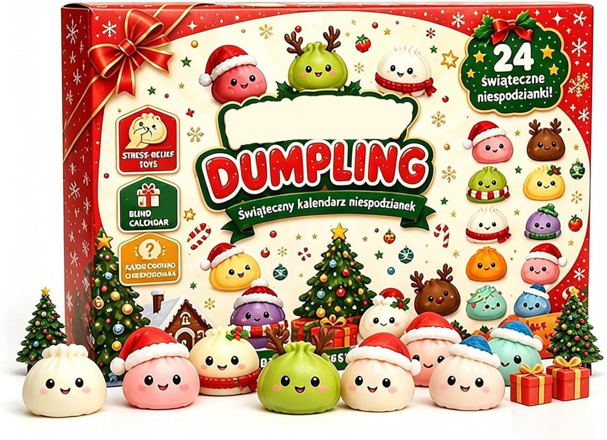 Christmas Advent Calendar 2026 for Adults, 24 Day Dumpling Squishy Countdown