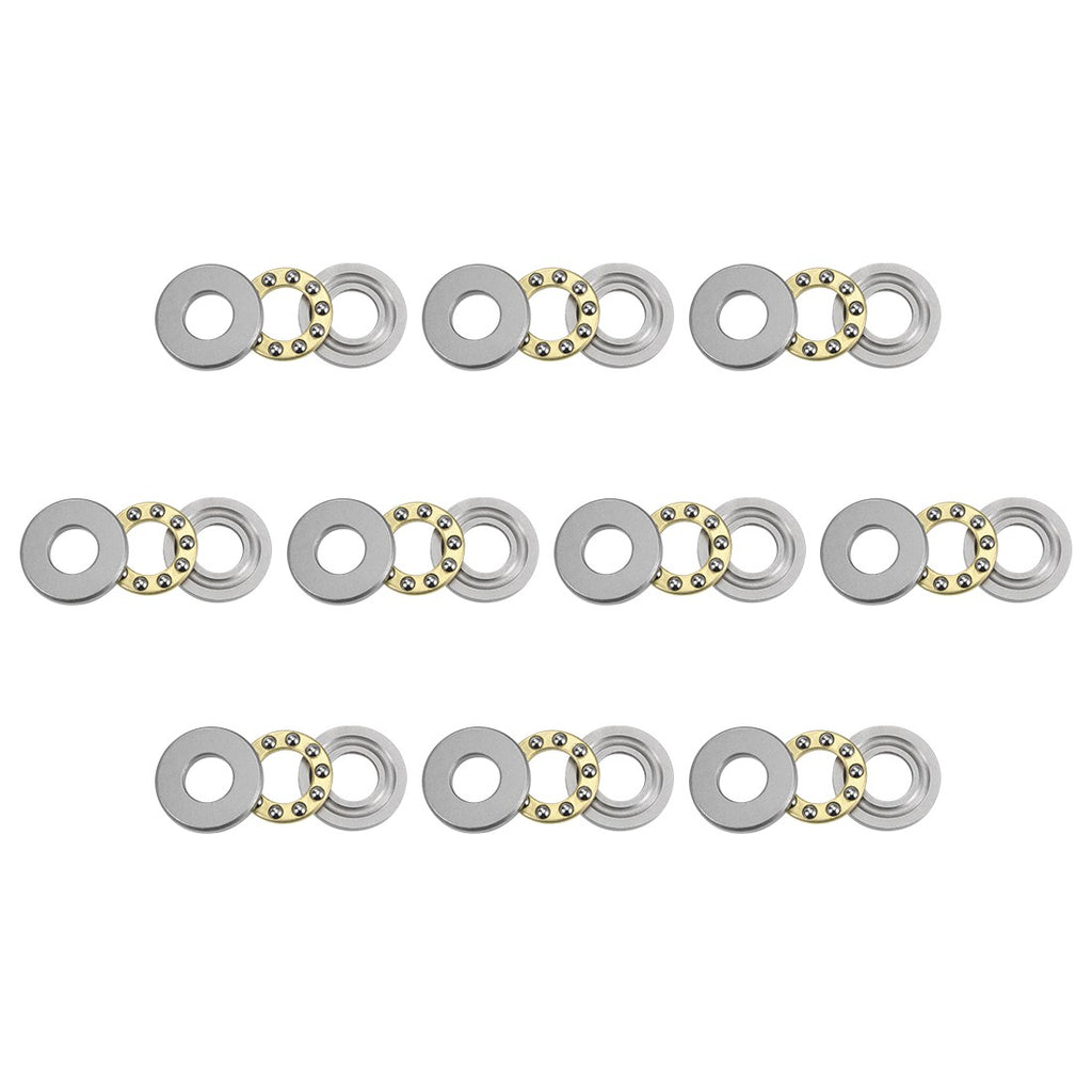 8pcs F10-21M Thrust Ball Bearings 10mmx21mmx7mm Chrome Steel Single Direction