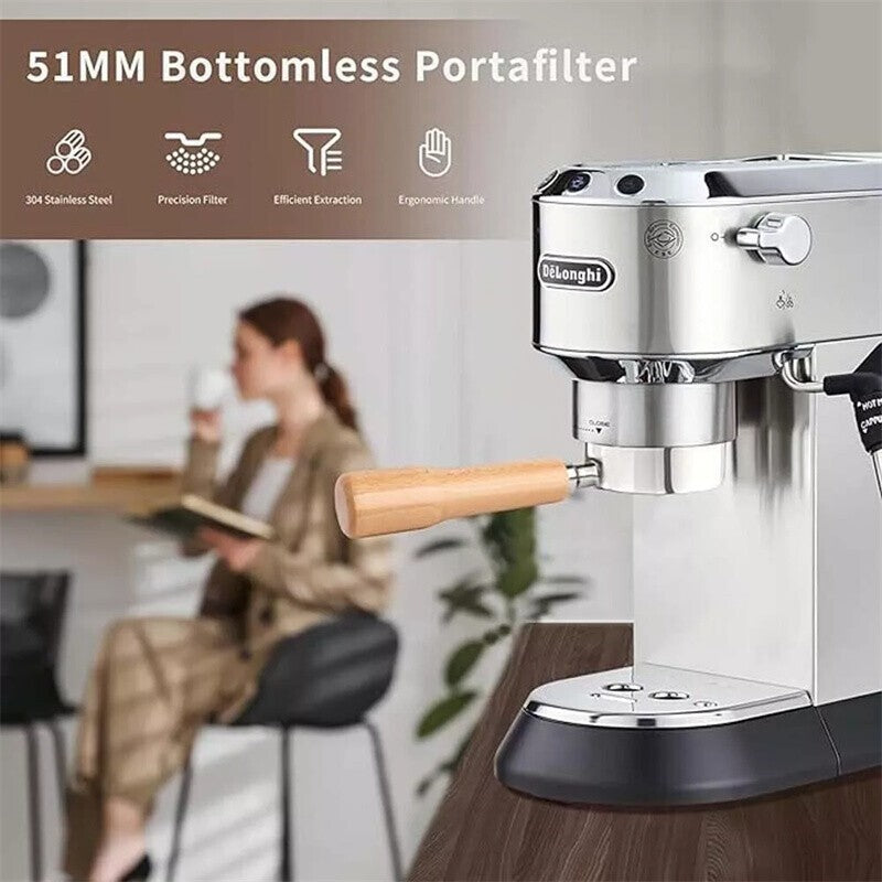 Coffee Bottomless Portafilter For Delonghi EC680/EC685 Filter 51MM Filter Basket