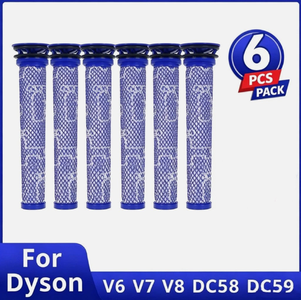 3/6 Pack For Dyson V6 V7 V8 DC58 DC59 Washable Pre Motor Filter Animal Vacuum UK