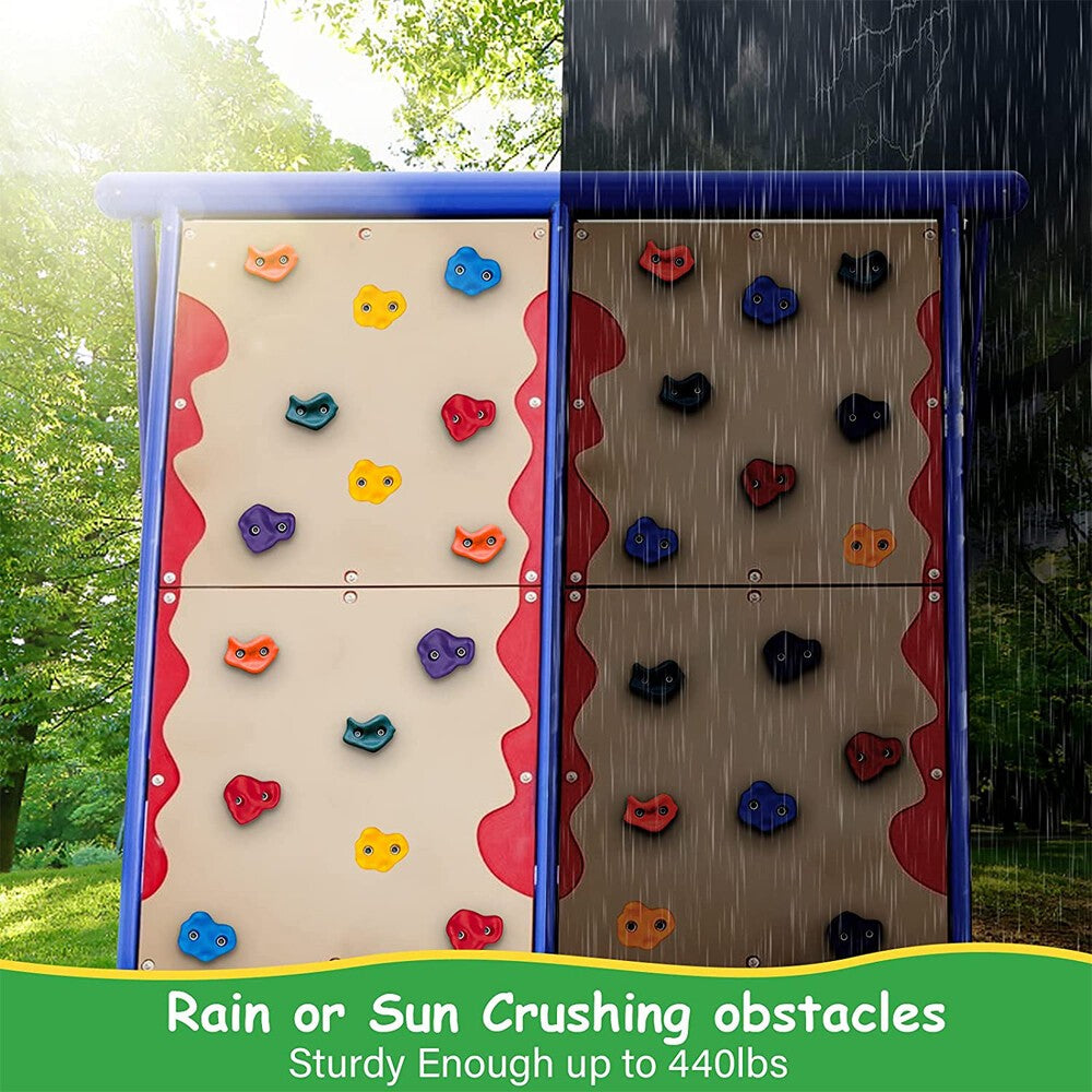 10/20x Kids Climbing Holds Stones Rock Wall Climbing Grab Grip With Fixing Bolt