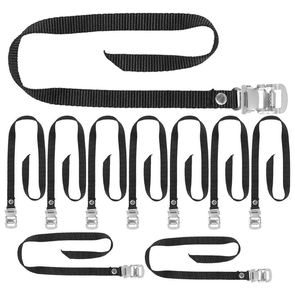 10PCS Universal Bicycle Bike Pedal Straps Cycling Foot Straps Nylon Replacement