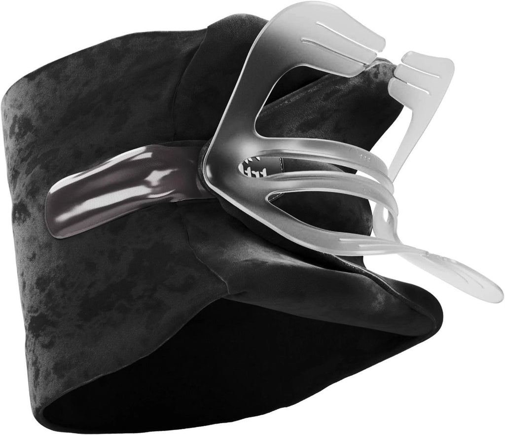 New Memory Foam Travel Neck Pillow for Plane Car Bus - black 11.8"