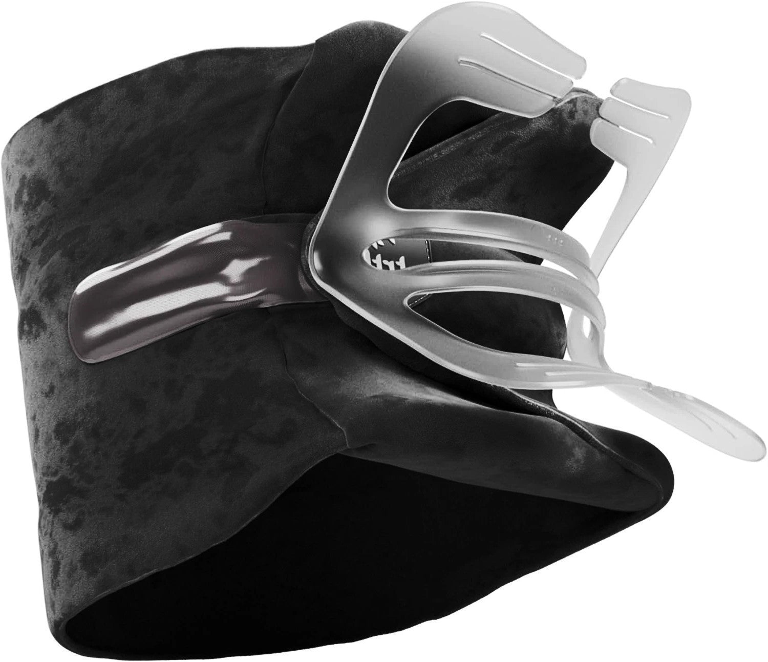 New Memory Foam Travel Neck Pillow for Plane Car Bus - black 11.8"